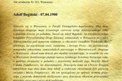 metryka urodzenia Adolfa Dymszy