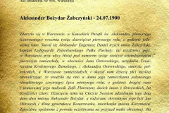 metryka urodzenia Aleksandra Żabczyńskiego