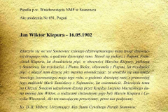 metryka urodzenia Jana Kiepury