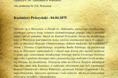 metryka urodzenia Kazimierza Prószyńskiego / źródło: Tłumaczenie metryk z języka rosyjskiego