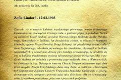 metryka urodzenia Zofii Lindorf / źródło: Tłumaczenie metryk z języka rosyjskiego
