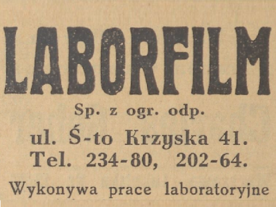 Warszawa, ul. Świętokrzyska 41 (Laborfilm)