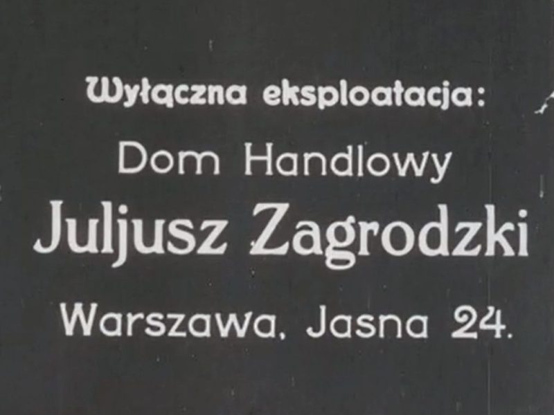 Warszawa, ul. Jasna 24 (Juliusz Zagrodzki)