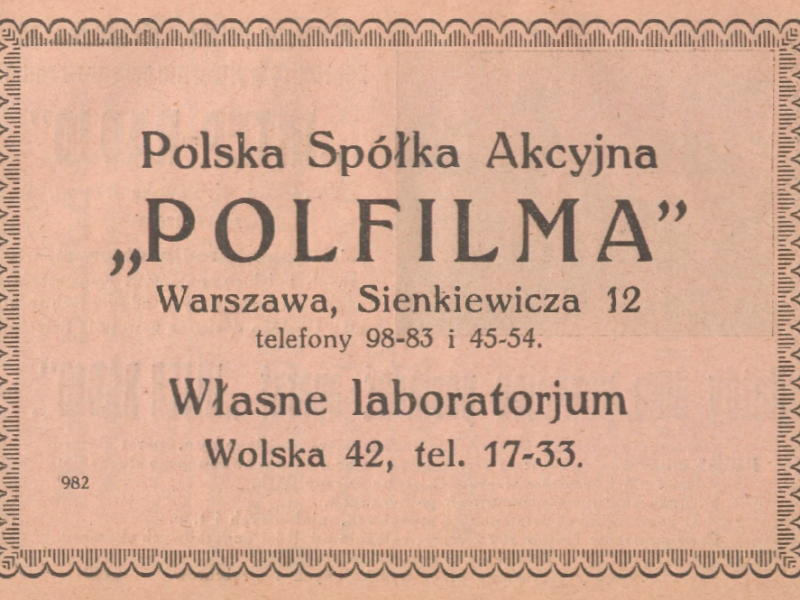 Warszawa, ul. Sienkiewicza 12 (Polfilma)
