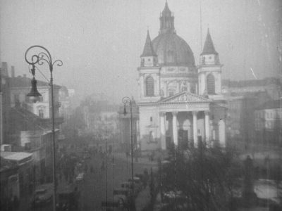 Warszawa, pl. Trzech Krzyży, kościół św. Aleksandra (Pieśniarz Warszawy)