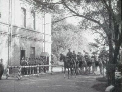 Mińsk Mazowiecki, ul. Warszawska 267, koszary, wartownia (Śluby ułańskie)