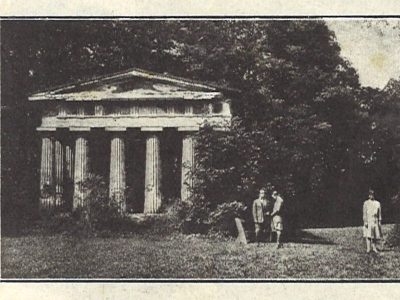 Warszawa, ul. Nowoursynowska 84, Natolin, świątynia dorycka (Trędowata 1926)