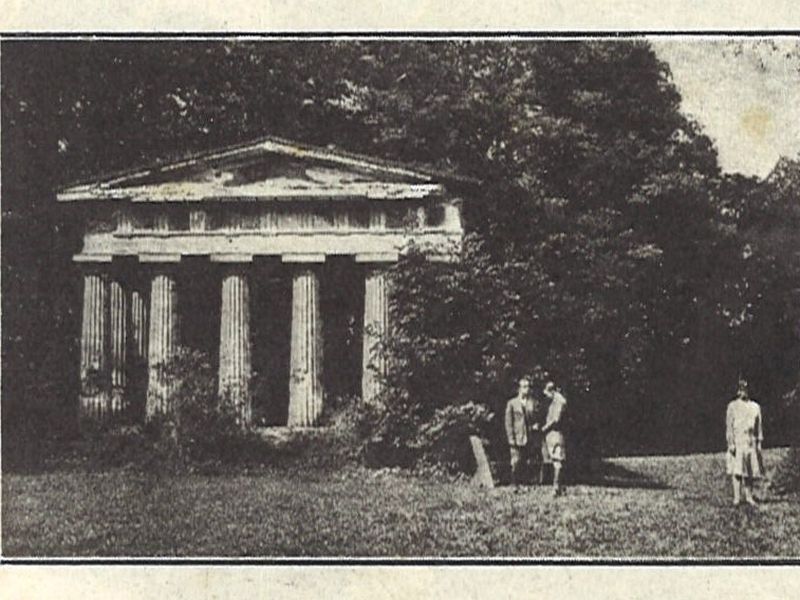 Warszawa, ul. Nowoursynowska 84, Natolin, świątynia dorycka (Trędowata 1926)