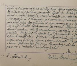 Akt zgonu Kazimierza Junoszy-Stępowskiego / źródło: Księga metrykalna Parafii św. Barbary w Warszawie