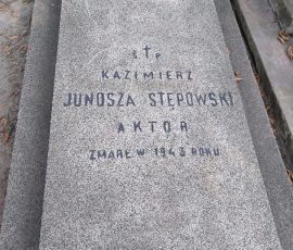 Grób Kazimierza Junoszy-Stępowskiego / fot. Olga Gaertner (2018)