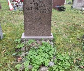 Grób Elny Gistedt na cmentarzu NORRA BEGRAVNINGSPLATSEN w mieście Solna na północ od centrum Sztokholmu / fot. Marek Teler
